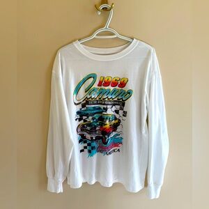 1969 Camaro long sleeve white shirt